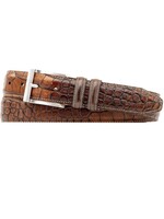 Martin Dingman Bill Alligator-Grain Leather Belt Chestnut