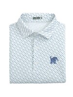GenTeal Apparel Memphis Tigers Navy Star Print Polo