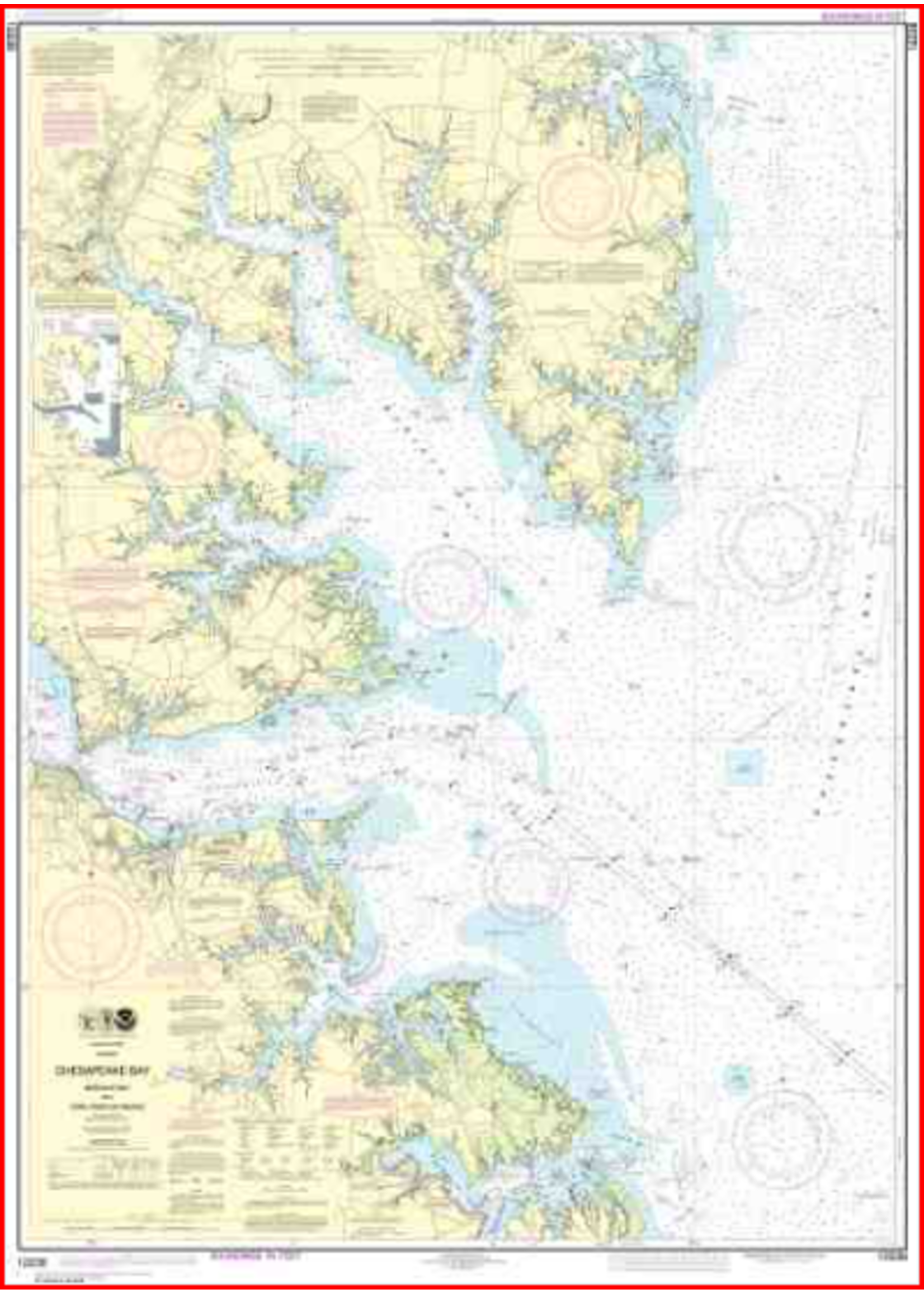 Ocean Graphix Map, Chesapeake Bay Mobjack Bay/York River Entrance #12238