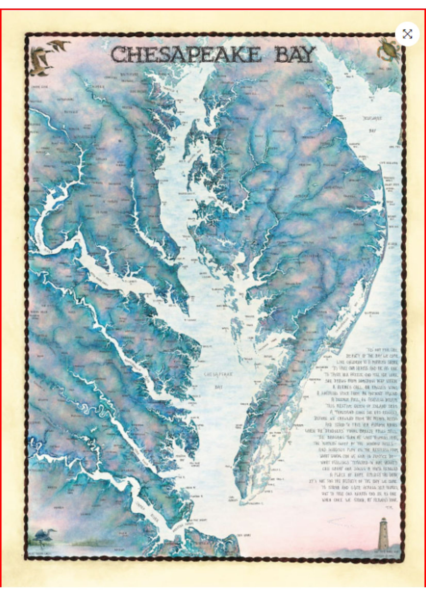 Heritage Puzzle Puzzle - Chesapeake Bay Waterways, 550 pieces, 18x24