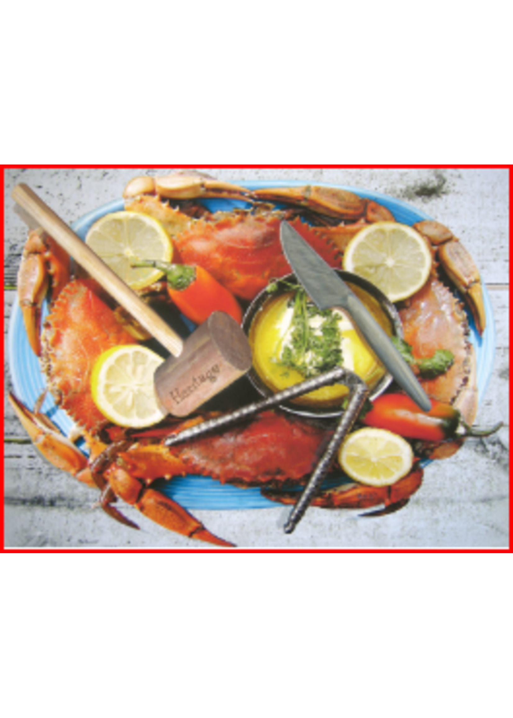Heritage Puzzle Puzzle - Blue Crab Feast, 550 pieces, 24x18