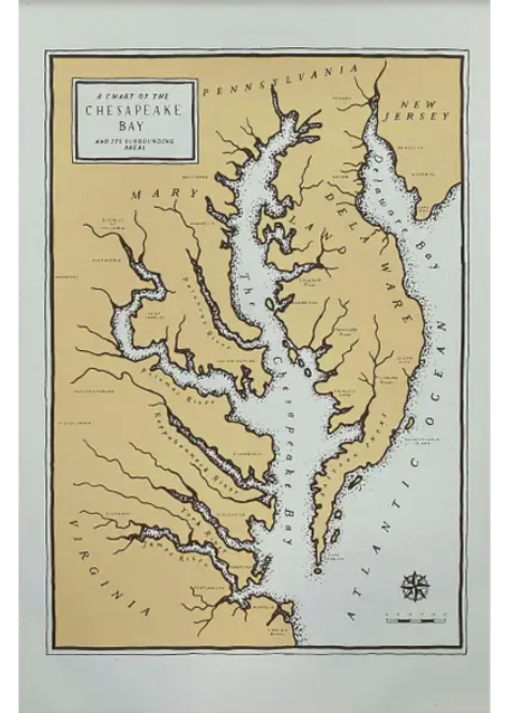 Faire - The Wild Wanderer Poster, Chesapeake Map 11" x 17"