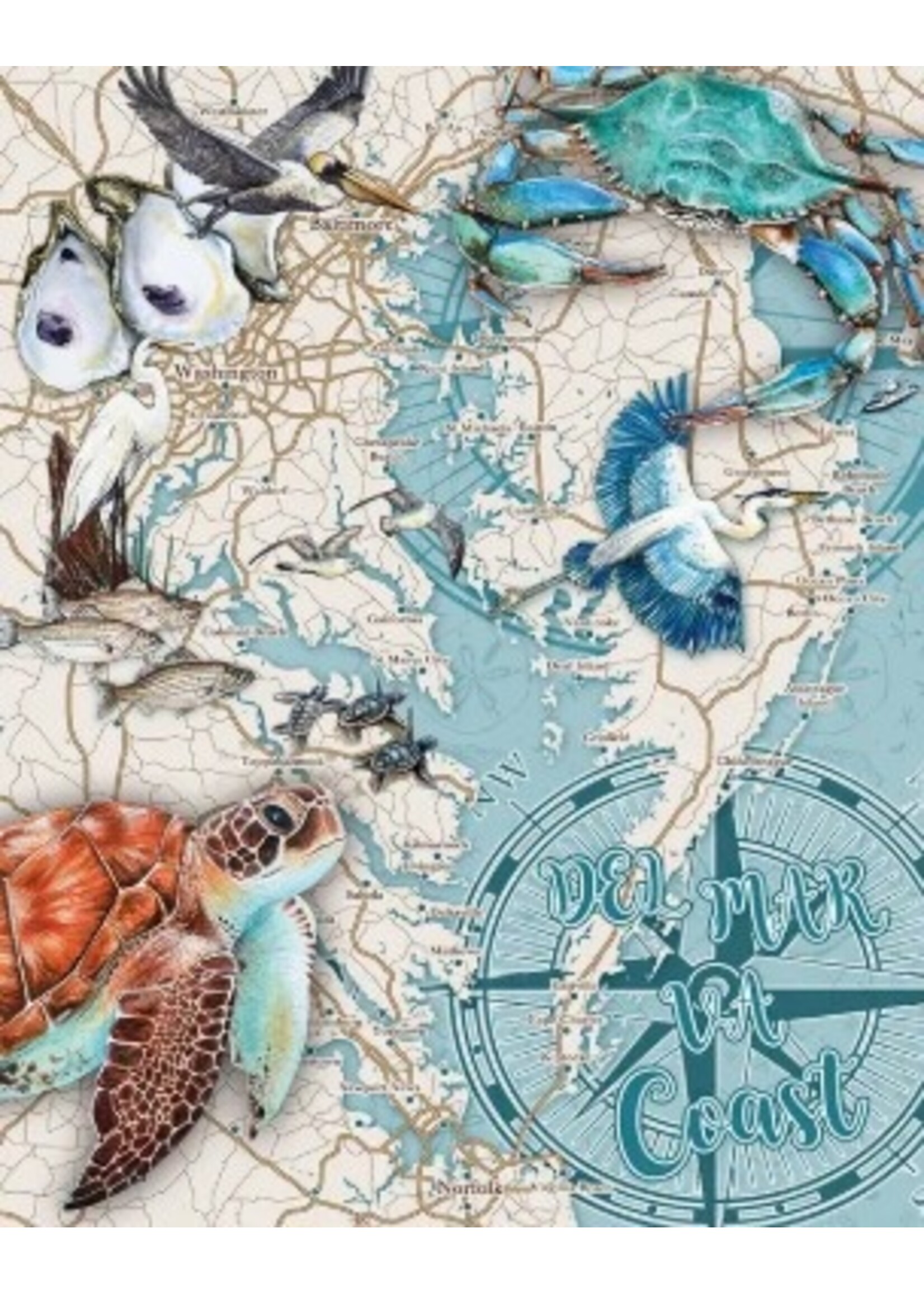 Faire - Heritage Puzzle Puzzle - Delmarva Coast, 550 pieces, 18x24