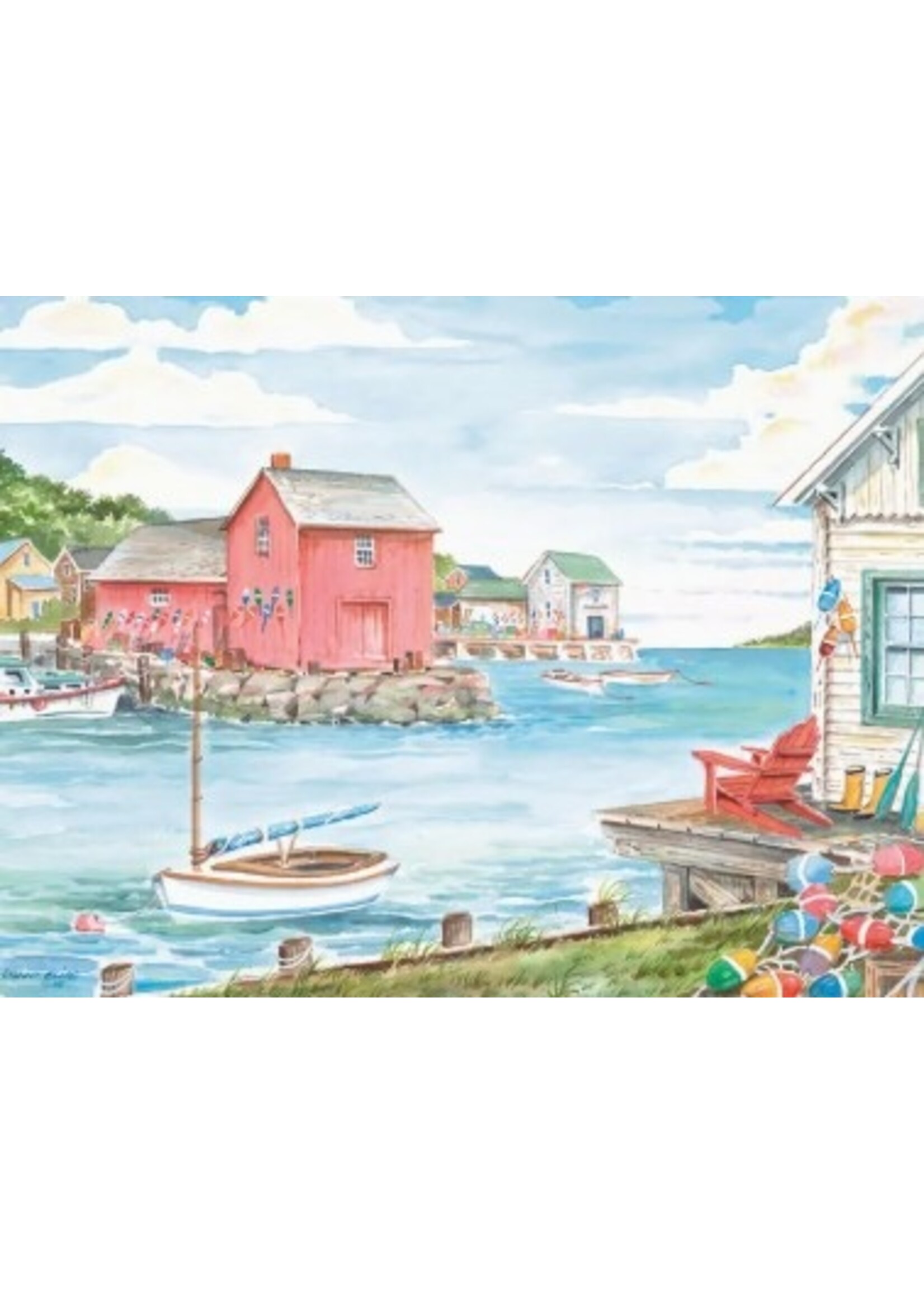 Faire - Heritage Puzzle Puzzle - Harborside, 550 pieces, 18x24
