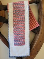 Blue Nose Creative Quilted Runner, 12" x 31" Sophisticated RWB