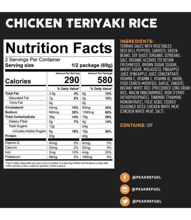 Peak Refuel- Chicken Teriyaki