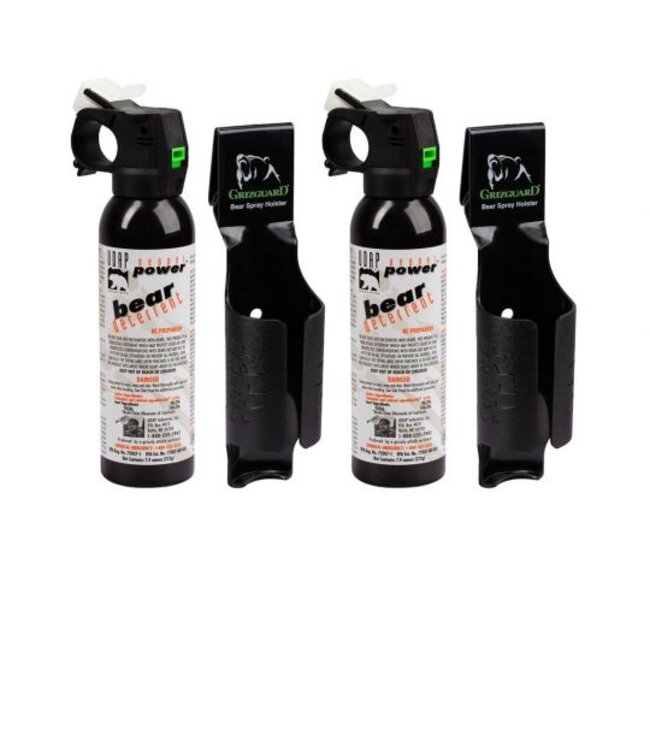 Bear Spray 7.9oz 2 Pack w/ Griz Guard Holster