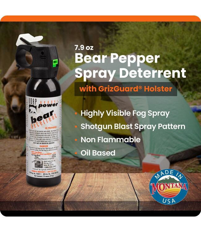 Bear Spray 7.9oz 2 Pack w/ Griz Guard Holster
