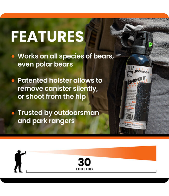 Bear Spray 7.9oz 2 Pack w/ Griz Guard Holster