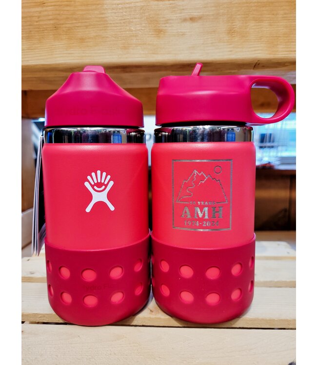 AMH 50th 12oz Kids Wide Mouth Straw Cap and Boot Peony