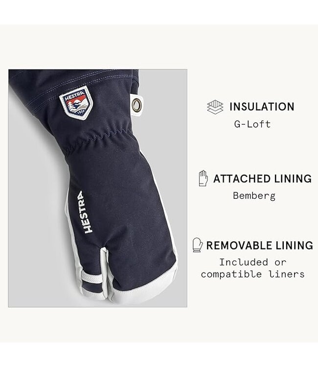 Army Leather Heli Ski 3 Finger