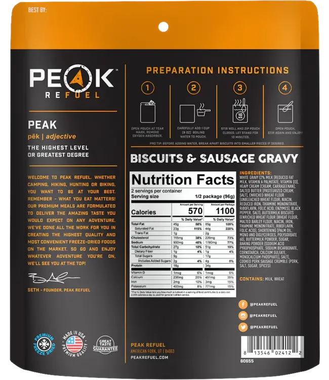 Peak Refuel - Biscuits & Gravy
