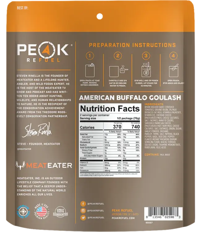 MeatEater American Buffalo Goulash