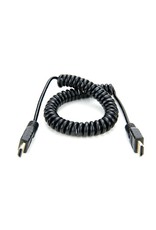 Atomos coiled Mini to Full HDMI cable in 50cm/19” length. Fits IQ4 150.  *ON SALE NOW