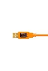 Tether Tools Tether Tools TetherPro USB 2.0 to Mini-B 8-Pin, 15' (4.6m), High-Visibility Orange