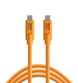 Tether Tools Tether Tools TetherPro USB-C to USB-C, 15' (4.6m), High-Visibility Orange