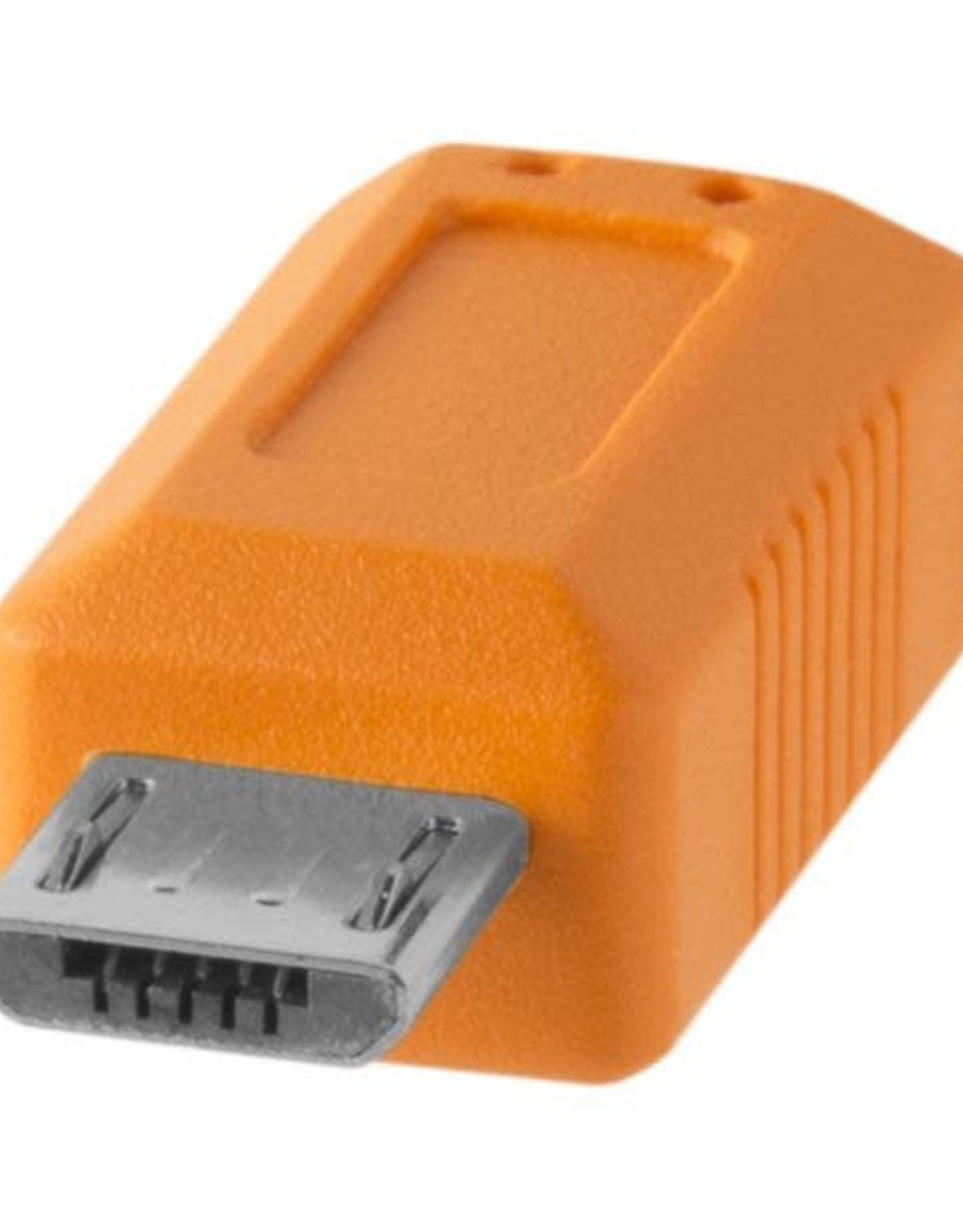 Tether Tools TetherPro USB-C to 2.0 Micro-B 5-Pin, 15' (4.6m), High-Visibility Orange