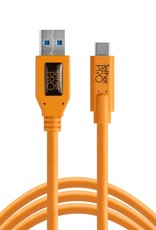 Tether Tools TetherPro USB 3.0 to USB-C, 15' (4.6m), High-Visibility Orange