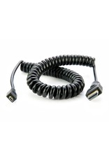 Atomos coiled Full HDMI to Full HDMI cable in 50cm/19" length.  *ON SALE NOW