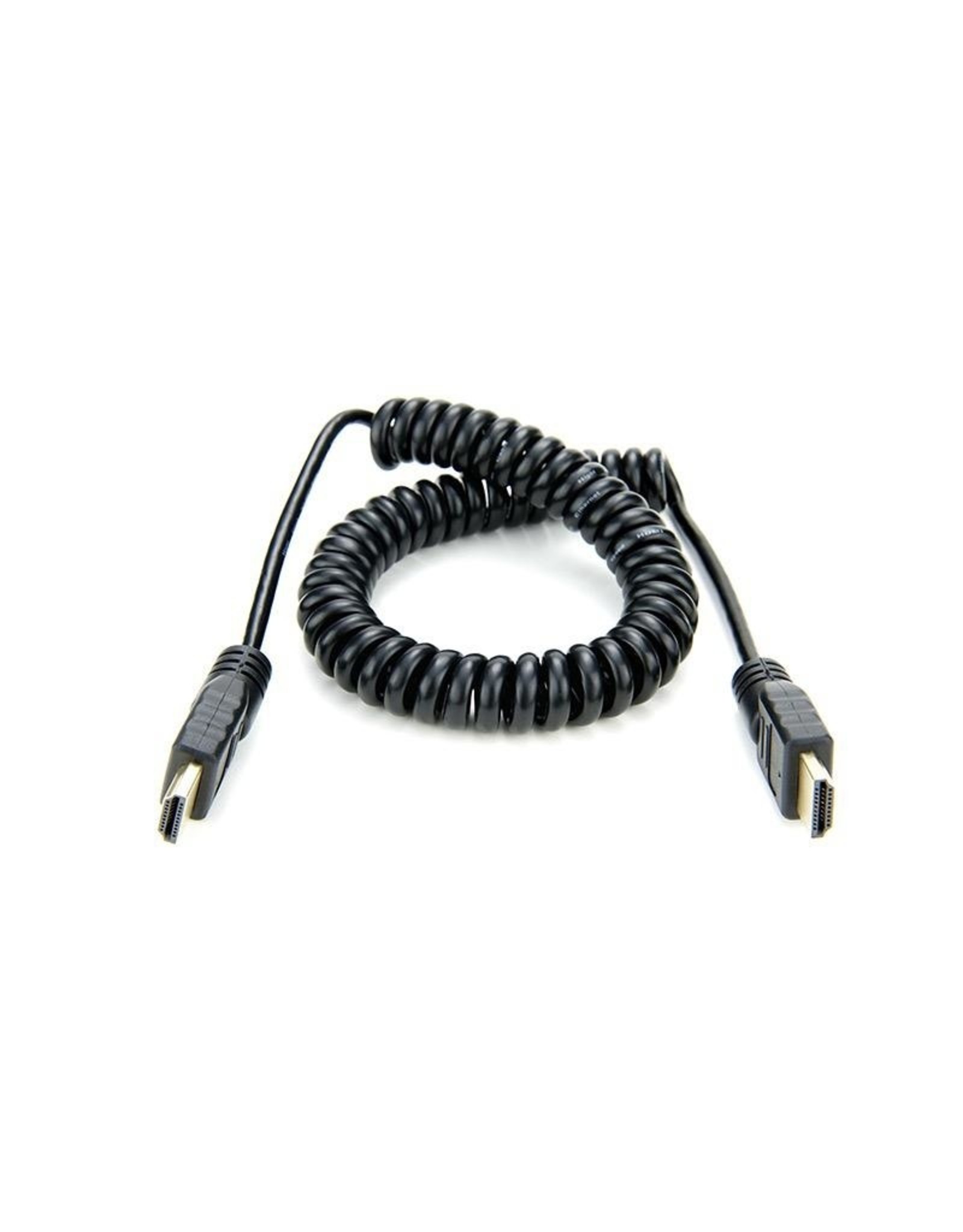 Atomos coiled Mini to Full HDMI cable in 50cm/19” length. Fits IQ4 150.  *ON SALE NOW