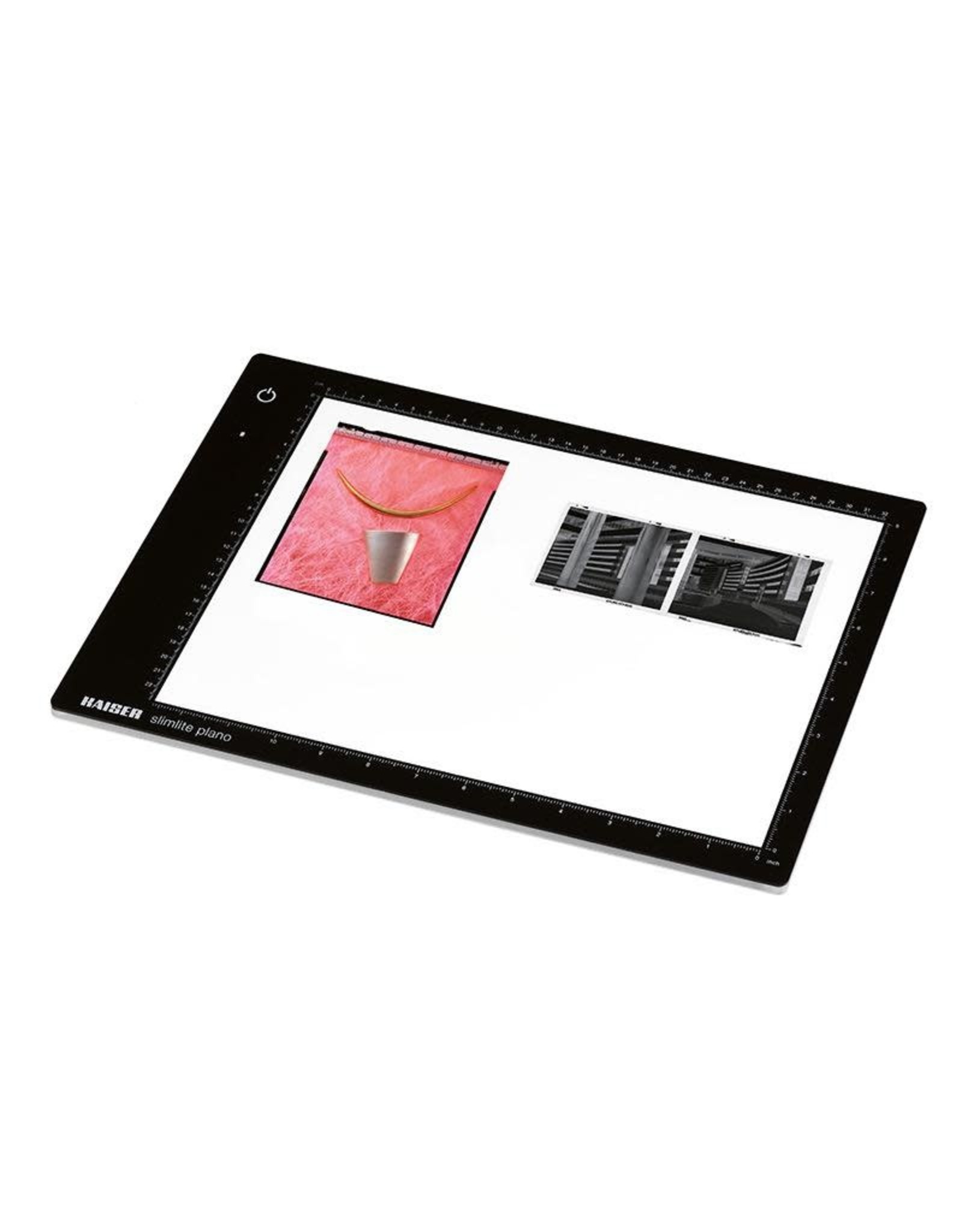 Kaiser Slimlite Plano LED Lightbox 5000 K,  dimmable, mains or battery operation, incl. mains adapter / charger