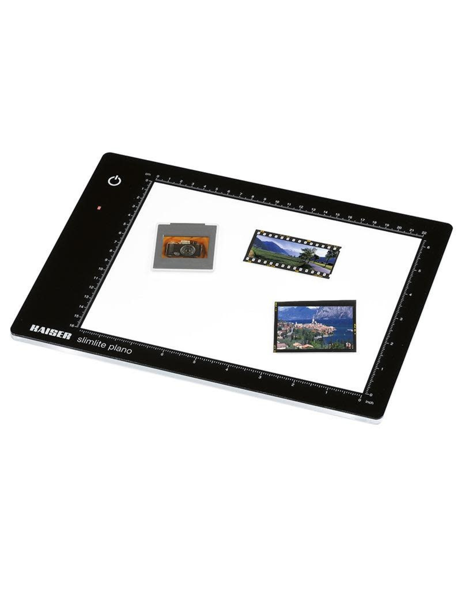 Kaiser Slimlite Plano LED Lightbox 5000 K,  dimmable, mains or battery operation, incl. mains adapter / charger