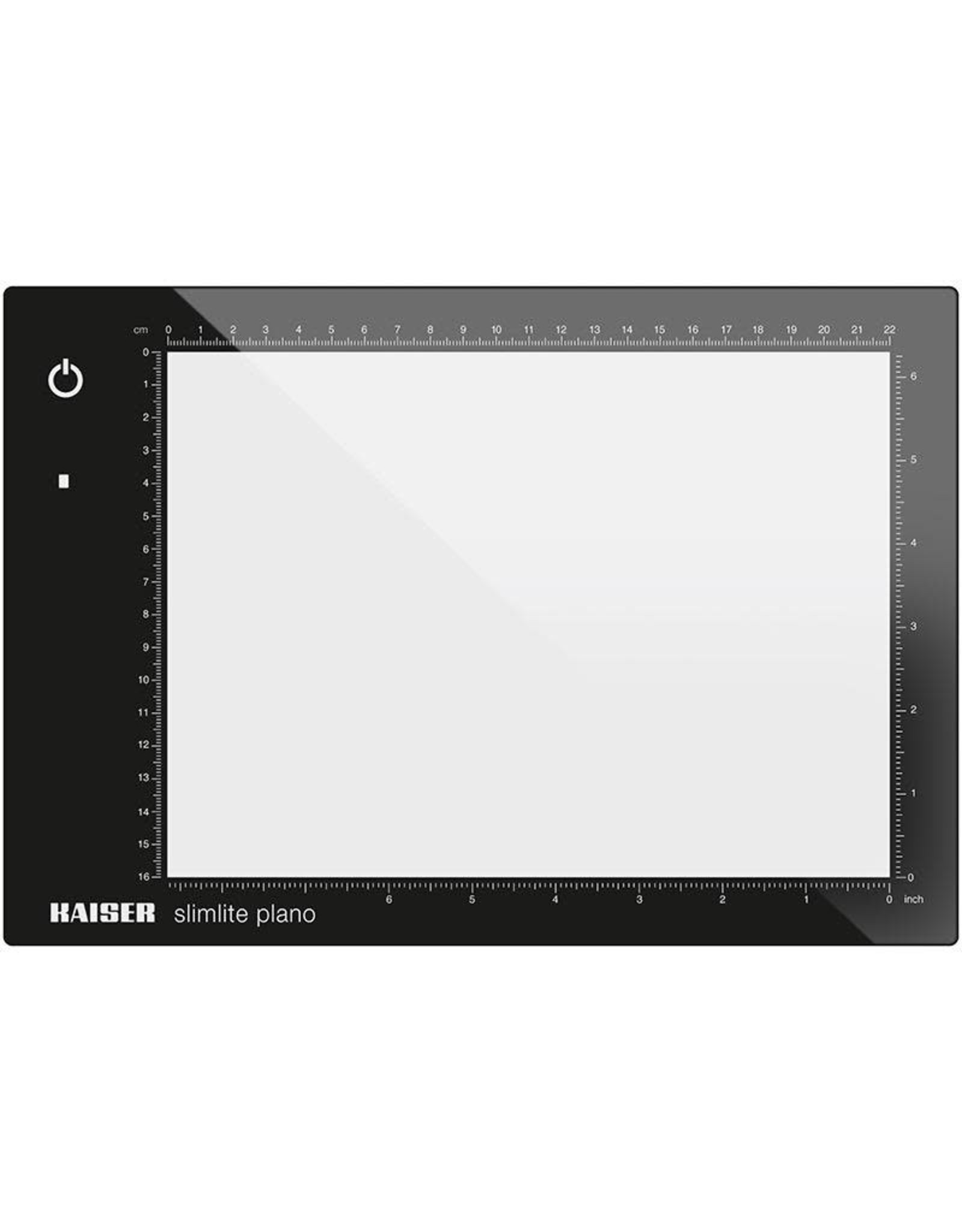 Kaiser Slimlite Plano LED Lightbox 5000 K,  dimmable, mains or battery operation, incl. mains adapter / charger