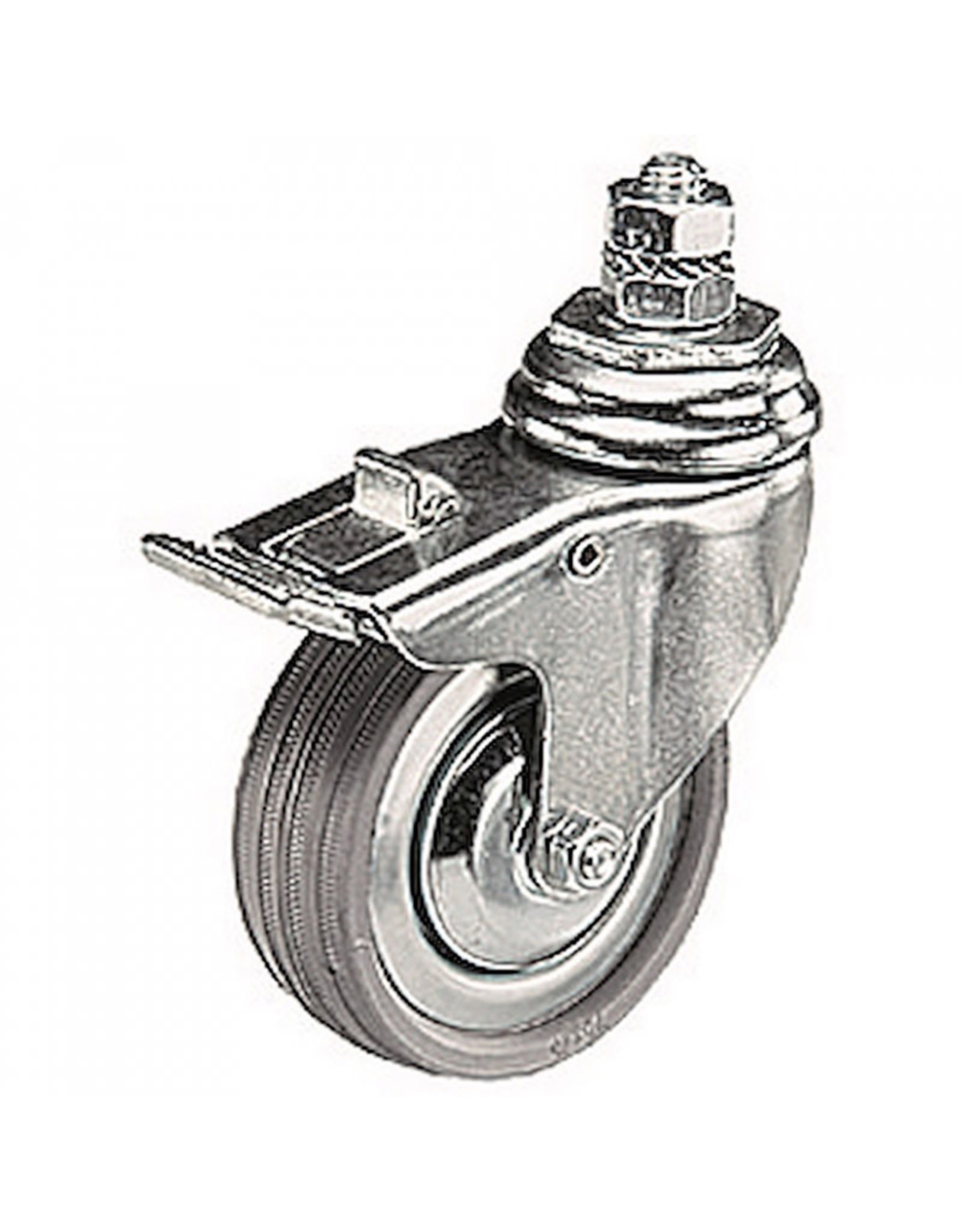 Manfrotto 104 WHEEL SET (3) 75MM w/ BRAKES for M10 ATTACHMENT