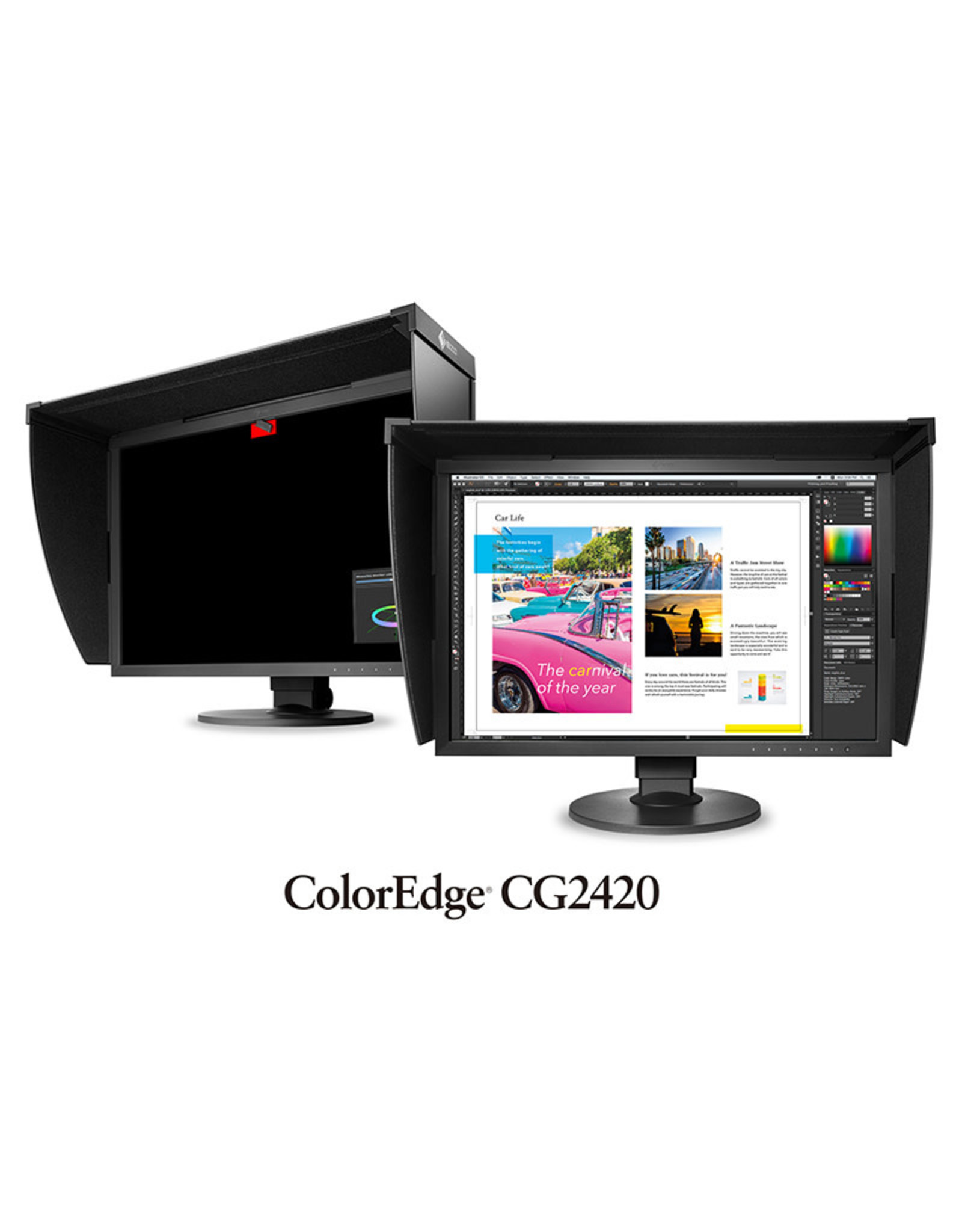 Eizo Eizo ColorEdge series CG2420-BK  (Bundled with Hood) Slim Frame Design, 24" Wide Screen