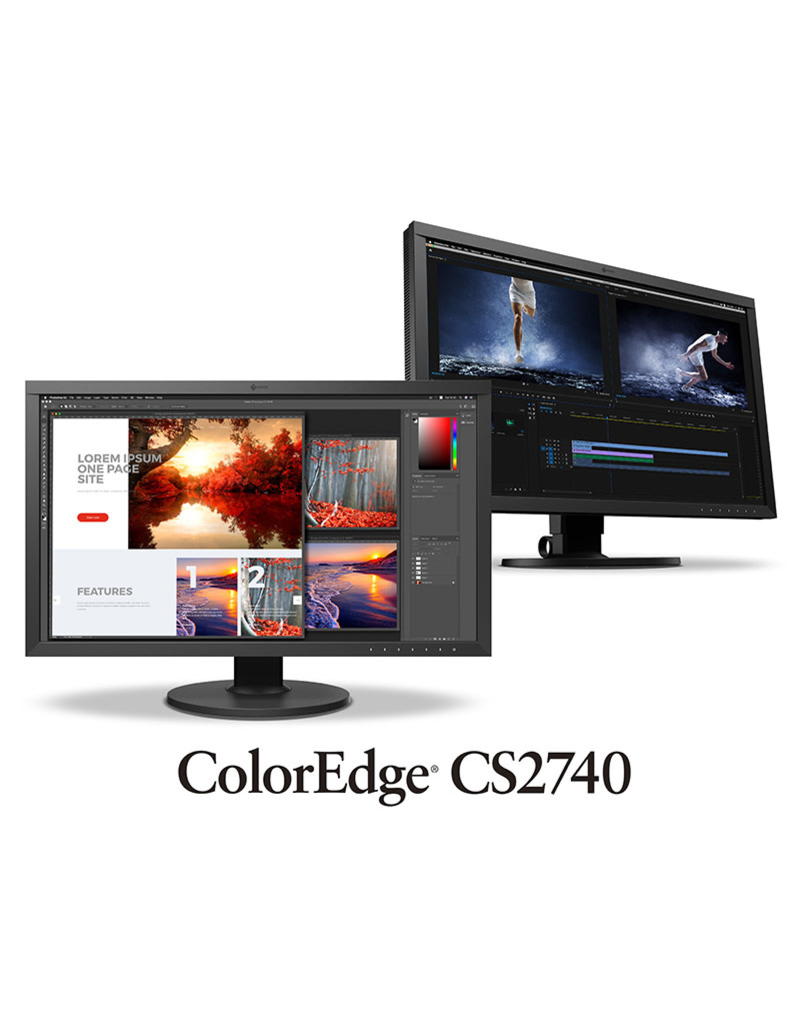 Eizo ColorEdge series CS2740-4K-BK Slim Frame Design, 27" Wide Screen