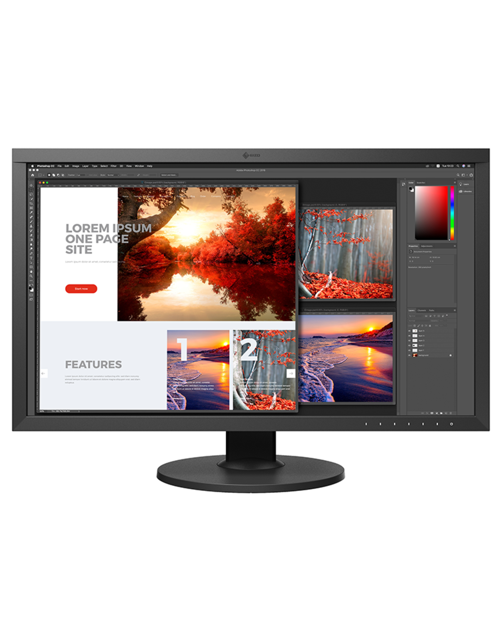 Eizo ColorEdge series CS2740-4K-BK Slim Frame Design, 27" Wide Screen
