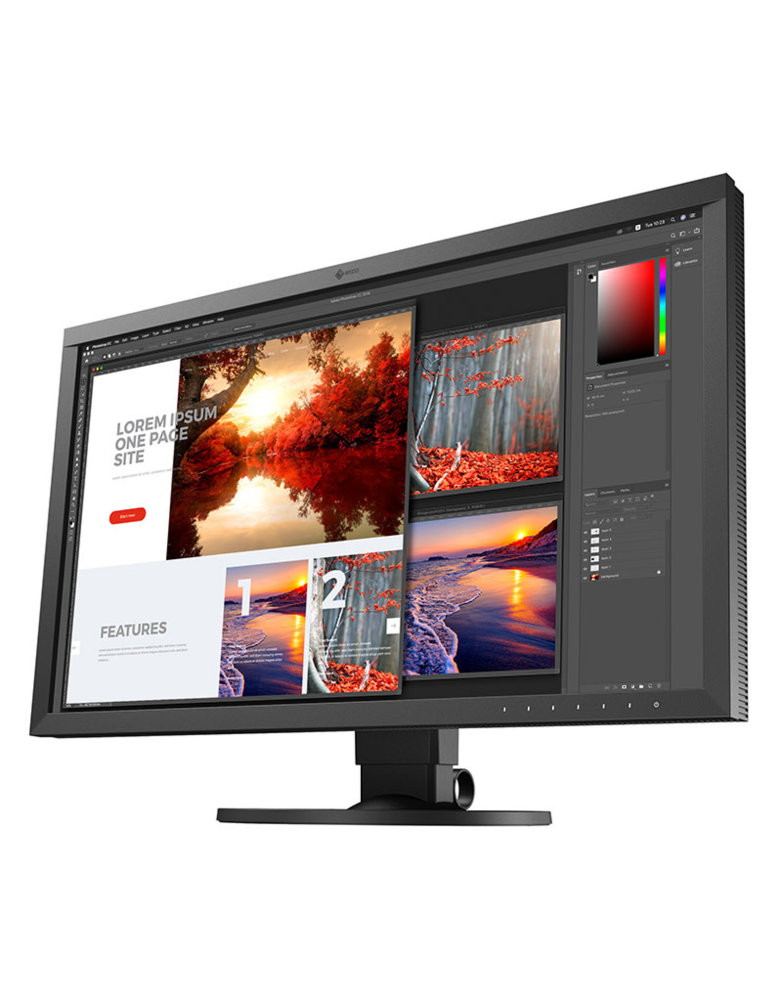 Eizo ColorEdge series CS2740-4K-BK Slim Frame Design, 27" Wide Screen