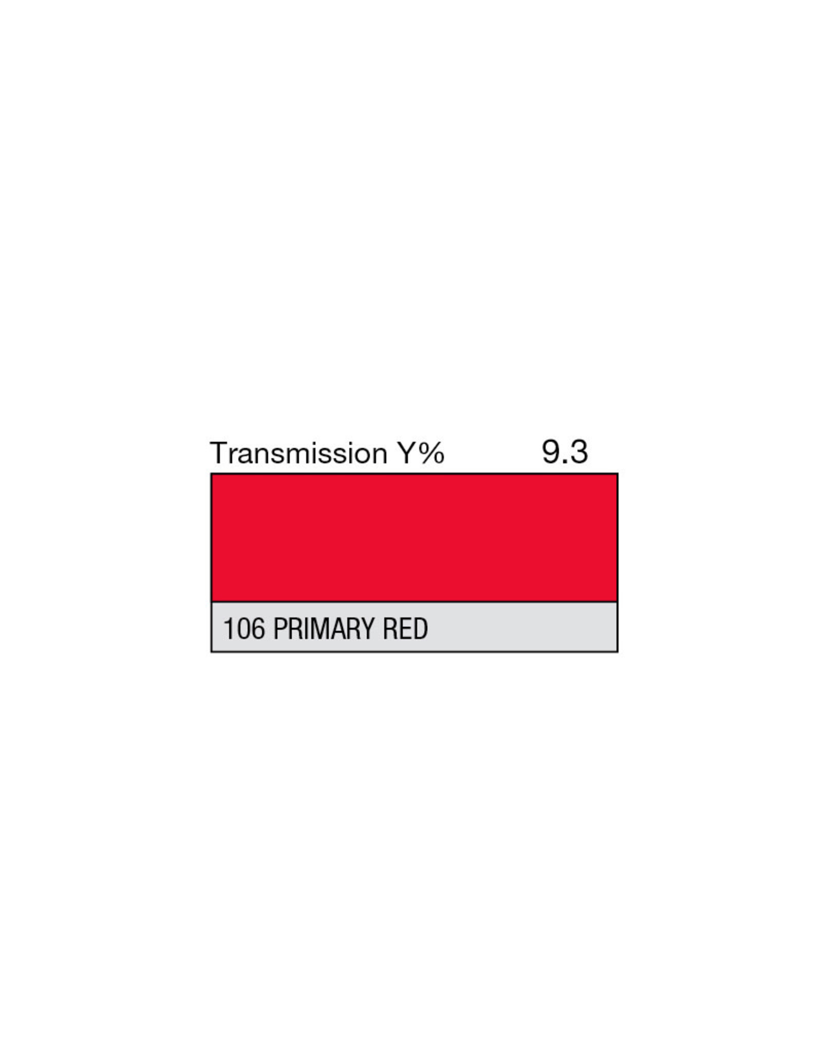 Lee Filters Lee Filters Primary Red #106 48"x25' roll