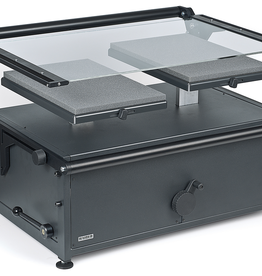 Kaiser Book Cradle 45/30. For copy work from books with open sizes up to 60 x 45 cm (23.6 x 17.7 in.) and a thickness of 15 cm (5.9 in.).