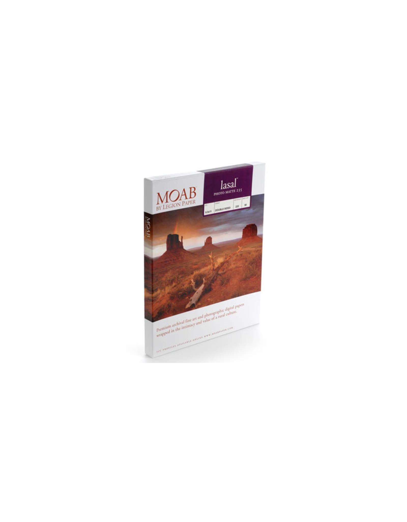 Moab Lasal Photo Matte 235gsm - 13” x 19”  50 Sheets