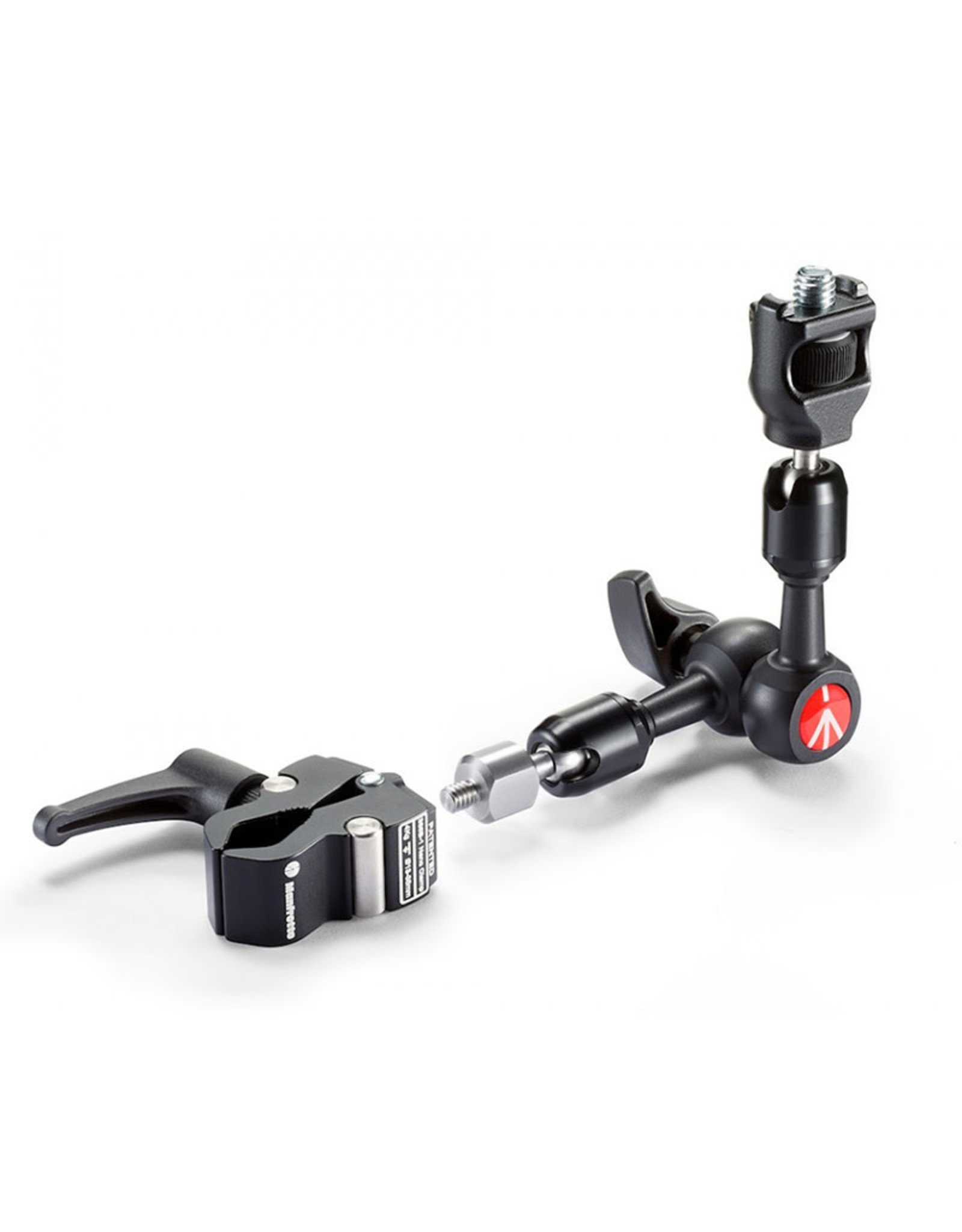 Manfrotto 244MICROKIT MICRO FRICTION ARM KIT w/ ANTI-ROTATION & 1/4" ATTACHMENTS + 386B NANO CLAMP