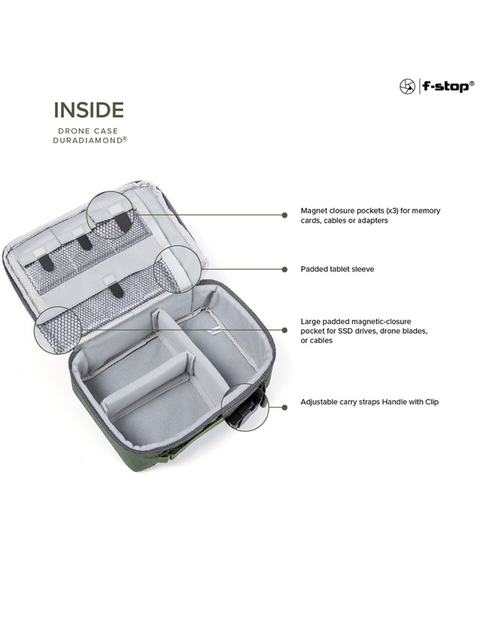 f-Stop DuraDiamond Drone Case (Cypress Green) *ON SALE NOW