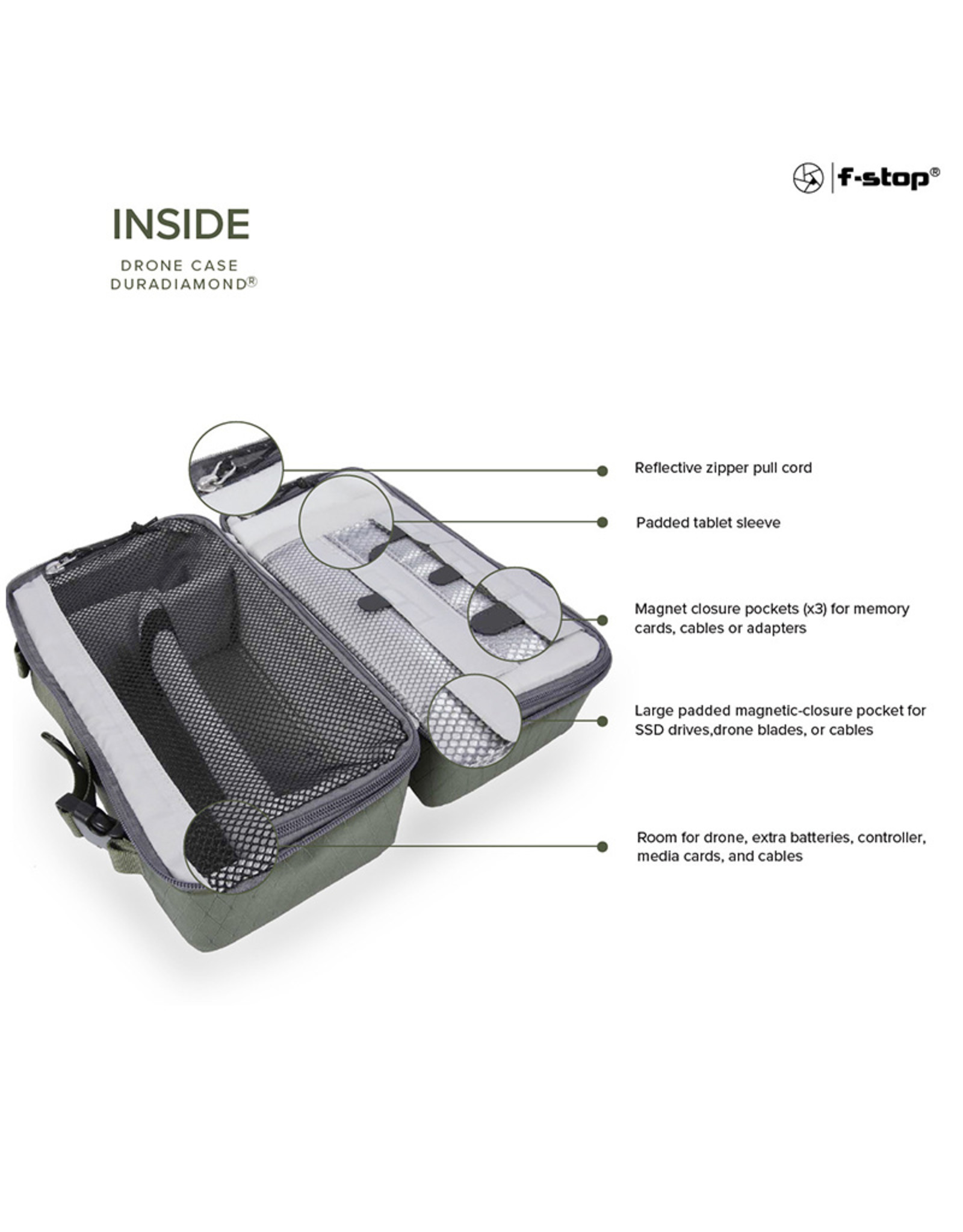 f-Stop DuraDiamond Drone Case (Cypress Green) *ON SALE NOW