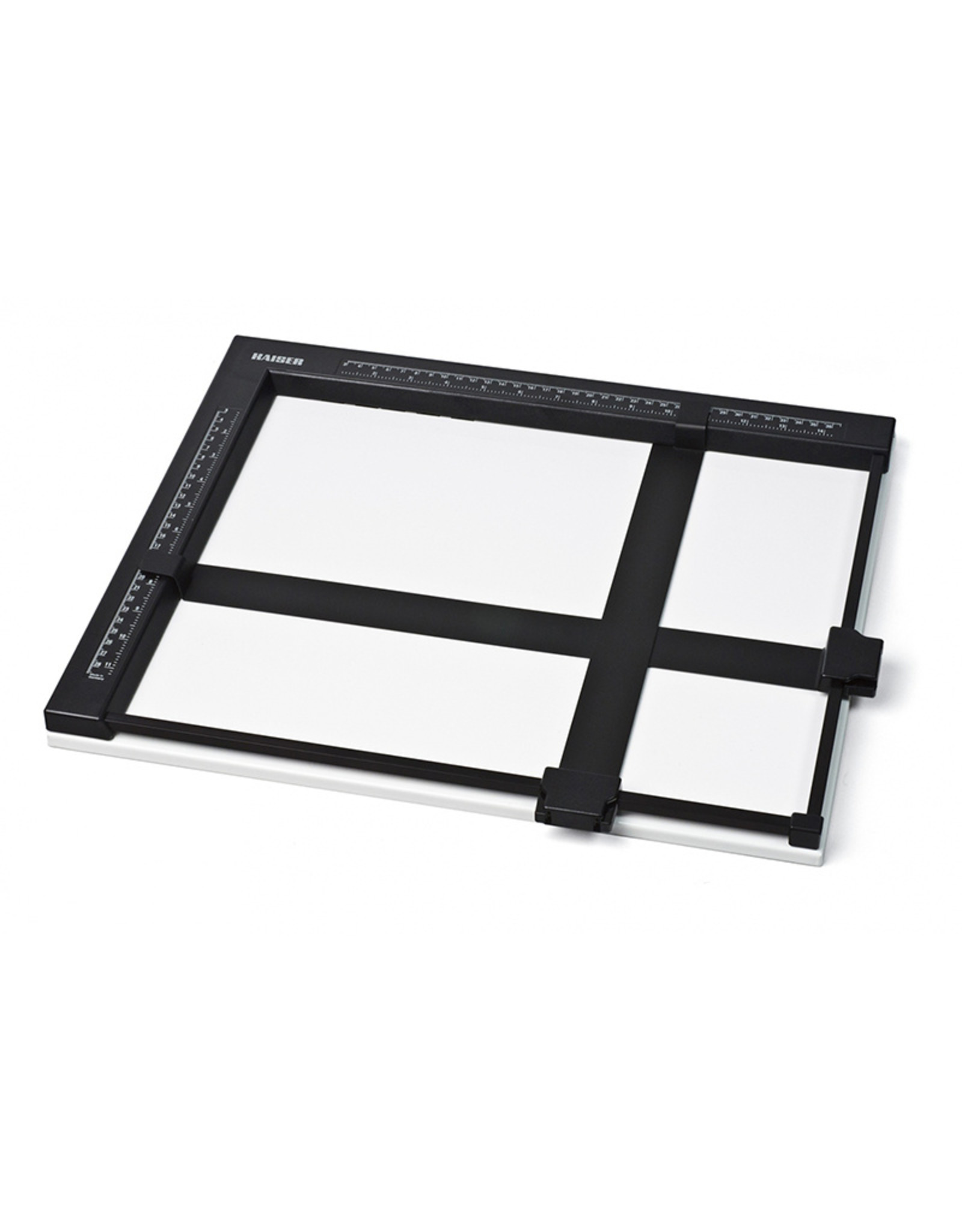 Kaiser Masking Frame, with metal base and dull white surface. 24 x 30 cm (9.4 x 11.8")
