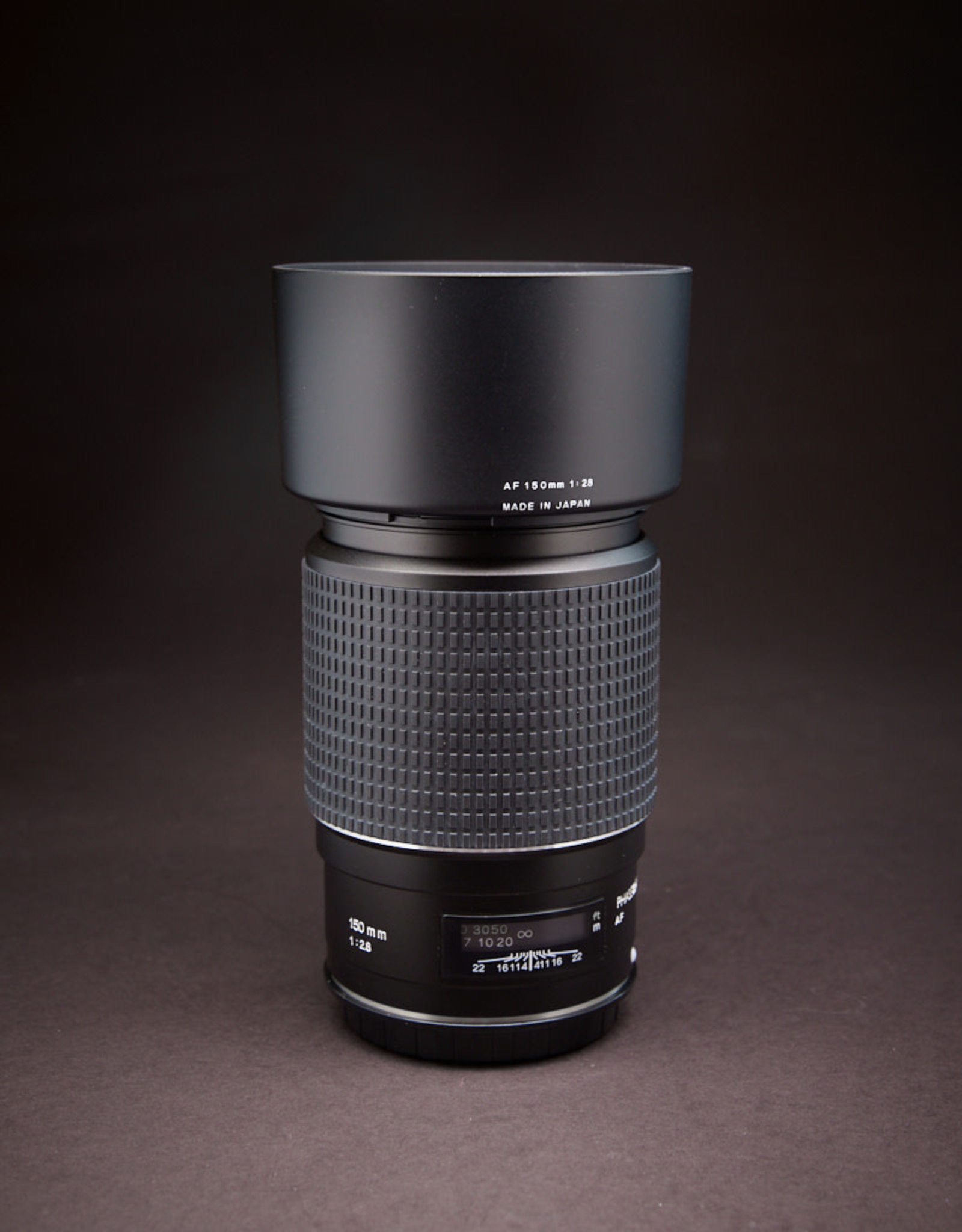 USED - Phase One 150mm F2.8 Silver Ring Lens with hood and caps. Condition 8.5