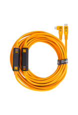 Tether Tools Tether Tools TetherPro USB-C to USB-C, 31', Straight to Right - Orange