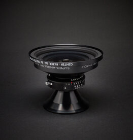 USED - Schneider Kreuznach Super-Angulon 72mm XL f5.6 with Schneider Center Filter and Caps in Copal #0 Shutter. Condition 8