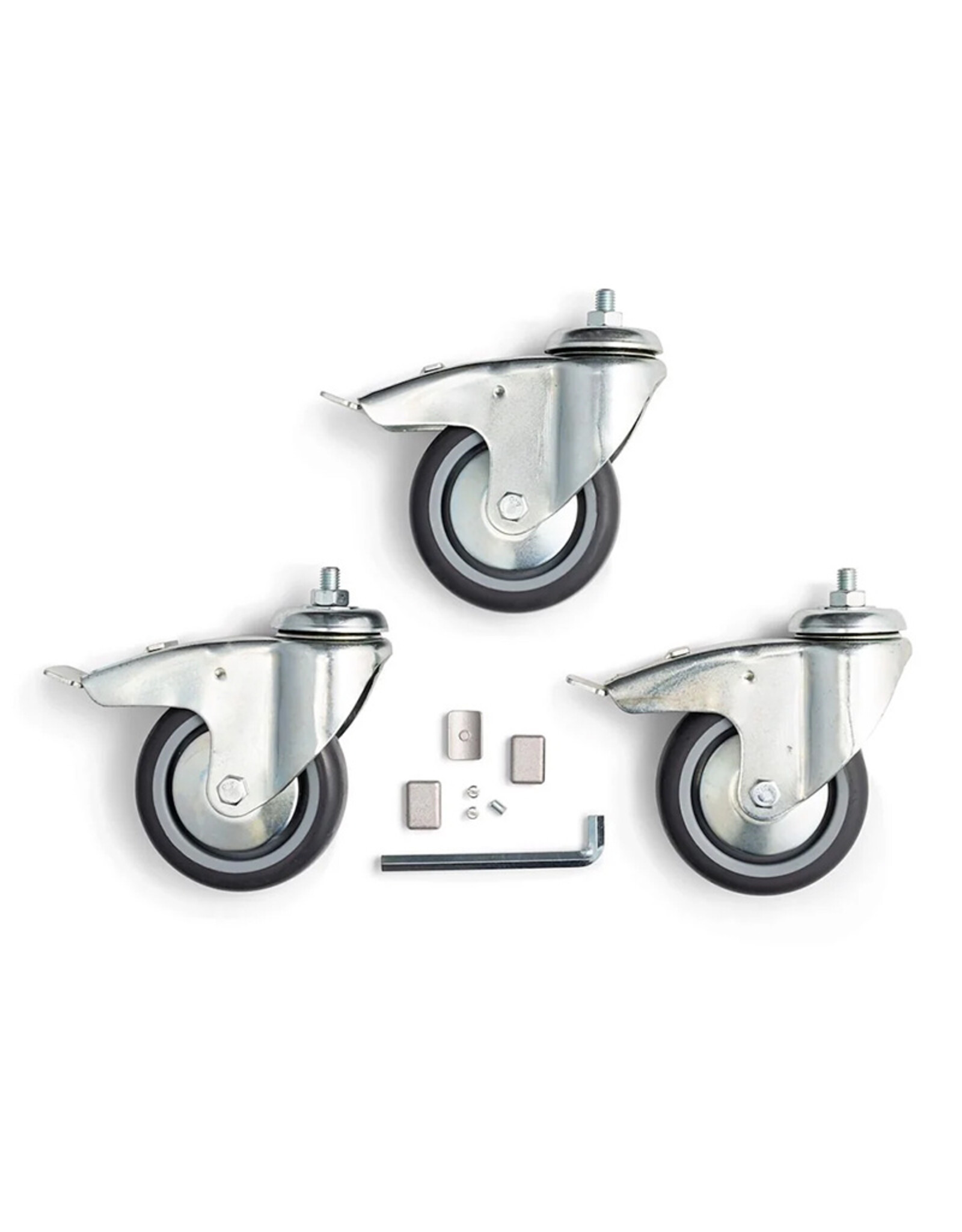 Manfrotto Manfrotto 104G WHEEL SET (3) 100MM w/ BRAKES for M10 ATTACHMENT