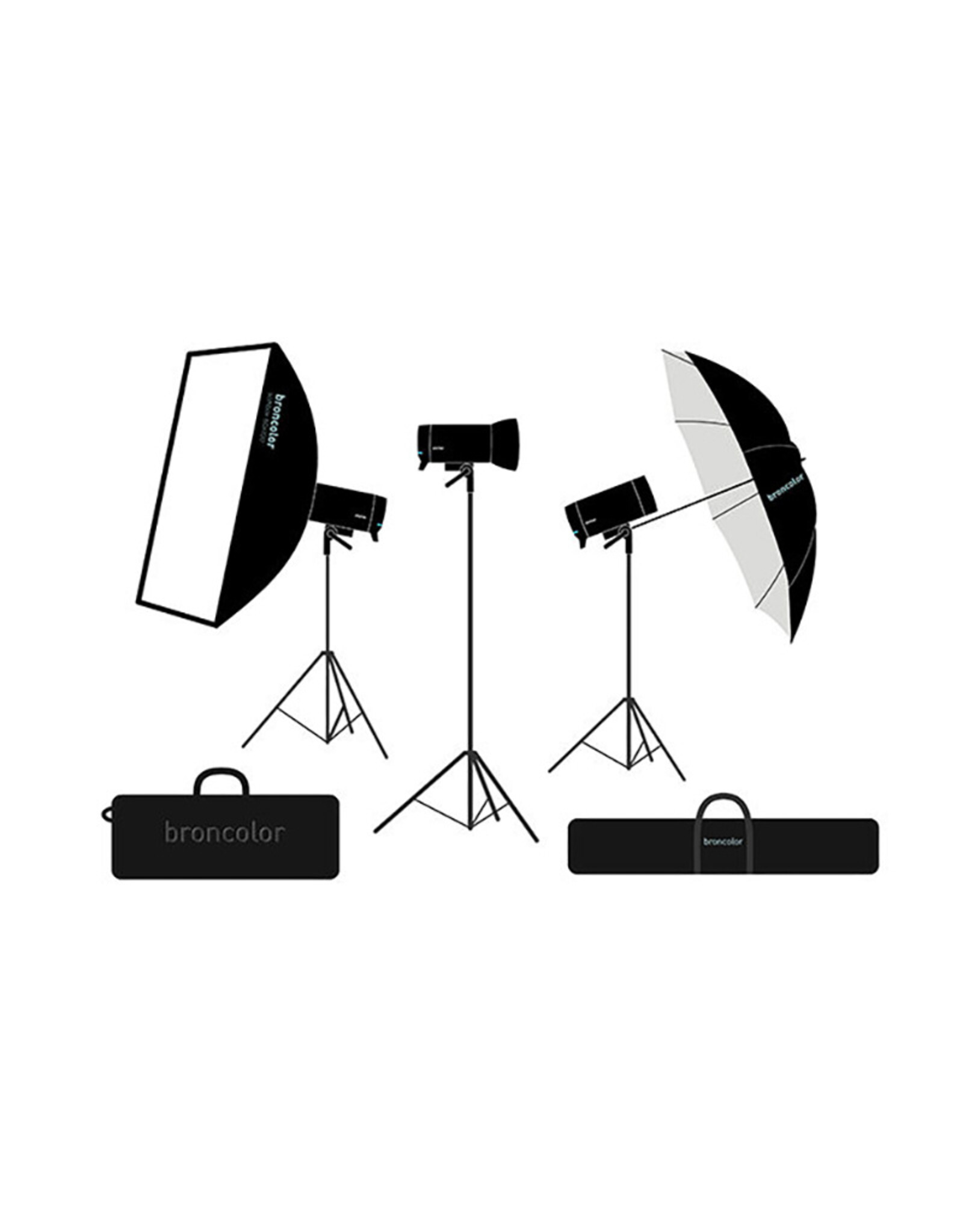 Broncolor Broncolor Pro Kit with 3 Stelos 800 L