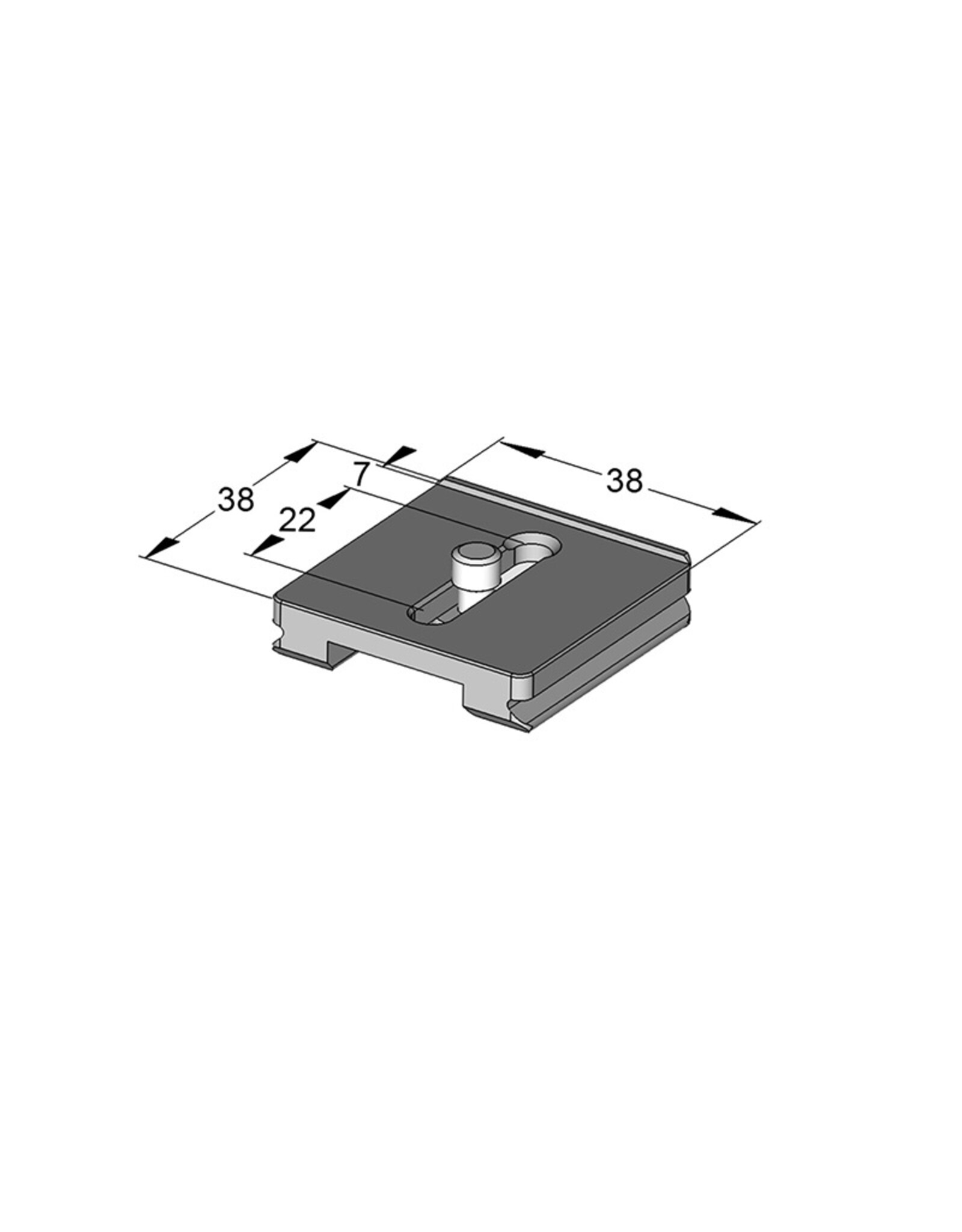 Arca Swiss Arca Swiss Camera plate 32x32, 1/4"