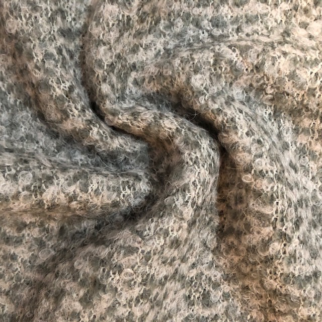 S. Rimmon & Co. Wool / Mohair Blend Grey Heathered Boucle