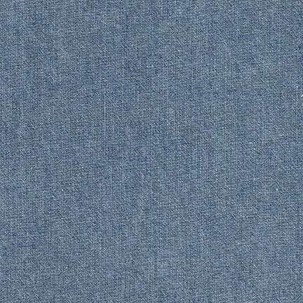 Robert Kaufman Light Indigo Washed Chambray 4.5oz