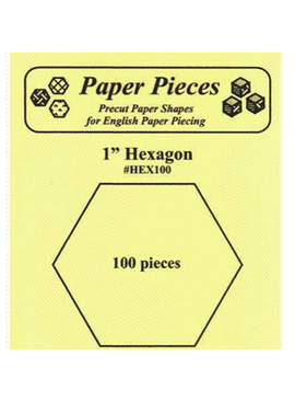 Paper Pieces Paper Pieces 1" Hexagon 100 pc