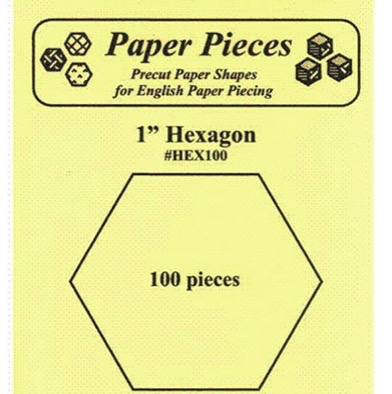 Paper Pieces Paper Pieces 1" Hexagon 100 pc