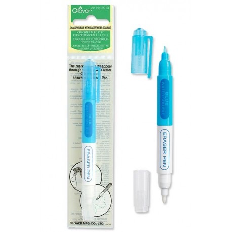 Clover Clover Chacopen Blue with Eraser Water Soluable